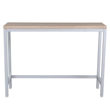 Isia - Table d'appoint moderne en bois et métal