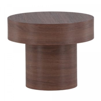 Ybelle - Table d'appoint cylindrique en bois 50cm