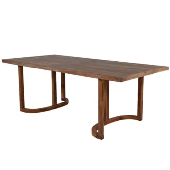 Table pliable 4 personnes en acacia bois foncé Cento