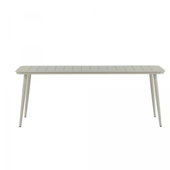 Goya - Table de jardin 200x90cm en aluminium beige
