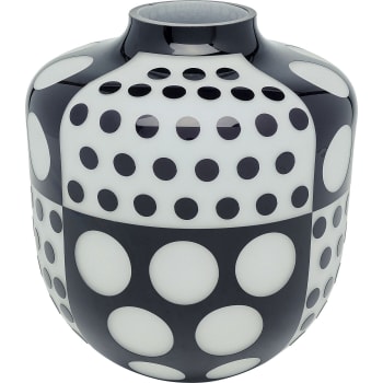 Brillar - Vase Brillar Round noir et blanc 31cm Kare Design