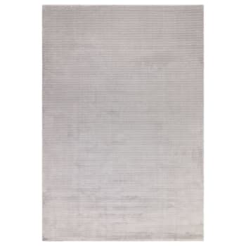ZUKA PLAIN - Tapis de salon uni moderne gris 200x290 cm