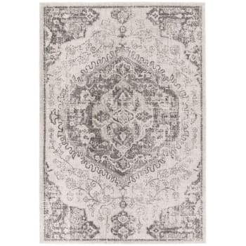 MICHA - Tapis de salon style orient gris 160x230 cm