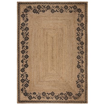 MASIE - Tapis de salon en jute beige 120x170 cm