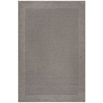PILAT - Tapis de salon en laine gris 160x230 cm