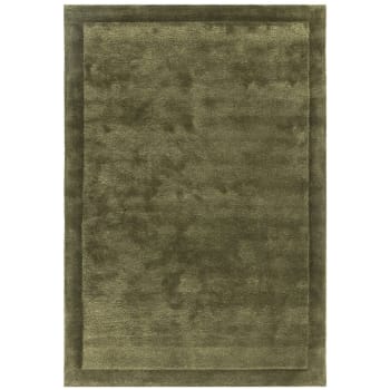 SHINE - Tapis de salon en laine vert olive 120x170 cm