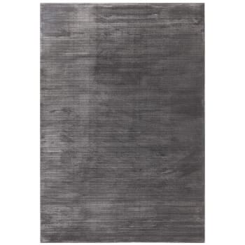 ZUKA PLAIN - Tapis de salon moderne noir 160x230 cm