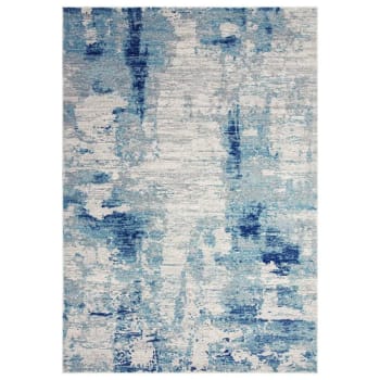 REGGIE - Tapis de salon moderne bleu 160x230 cm