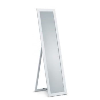 Tina - Miroir déco design en verre blanc