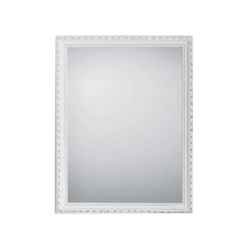 Loreley - Miroir déco design en bois blanc