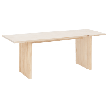 Bali - Banc en bois de pin naturel 120x45cm