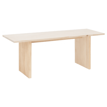 Bali - Table basse en bois de sapin naturel 120x45cm