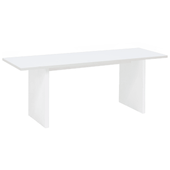 Bali - Table basse en bois de sapin blanc 120x45cm