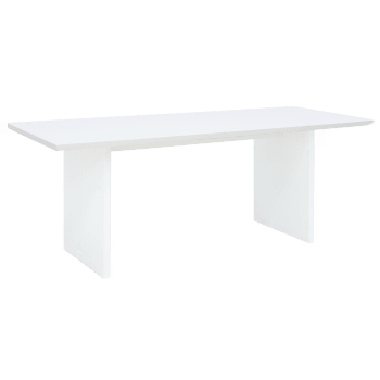 Bali - Table de salle à manger en bois blanc 200x75
