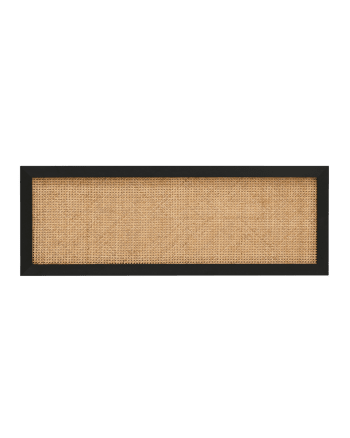 Ellen cannage - Cabecero de madera maciza y cannage en tono negro de 100x60