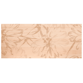 Alejandra - Cabecero de madera natural estampado de 160x80cm