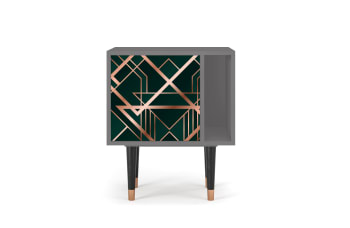 EMERALD GATSBY - Table de chevet vert 1 porte L 58 cm