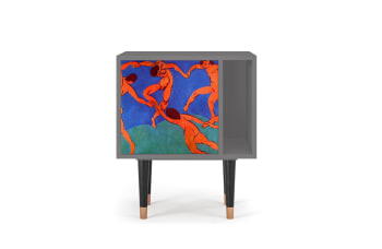 THE DANCE BY HENRI MATISSE - Table de chevet multicolore 1 porte L 58 cm
