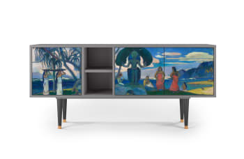 DAY OF THE GOD BY PAUL GAUGUIN - Meuble TV  multicolore 3 tiroirs L 150 cm