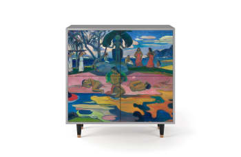 DAY OF THE GOD BY PAUL GAUGUIN - Buffet  multicolore 4 portes L 94 cm