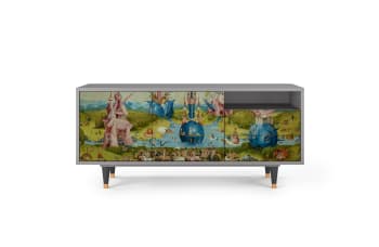 THE GARDEN BY HIERONYMUS BOSCH - Mueble de TV multicolores 2 cajones y 2 puertas  L 125 cm