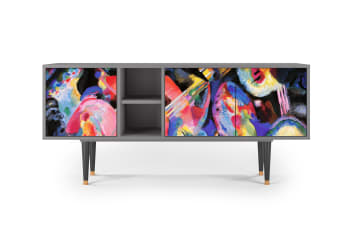 KANDINSKY - Mueble de TV multicolores 3 puertas  L 150 cm