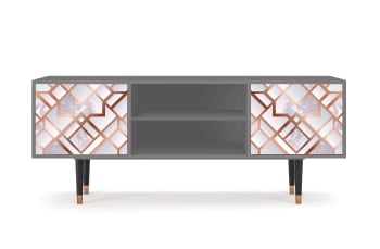 PASTEL FAIRYTALE - Mueble de TV rosa claro 2 puertas  L 170 cm
