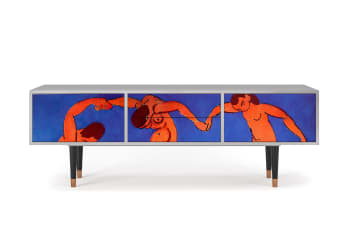 THE DANCE BY HENRI MATISSE - Meuble TV  multicolore 2 tiroirs et 2 portes L 170 cm