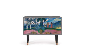 DAY OF THE GOD BY PAUL GAUGUIN - Buffet bas  multicolore 2 portes L 94 cm
