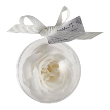 Boule de savon Rose blanche parfumée - Parfum Rose