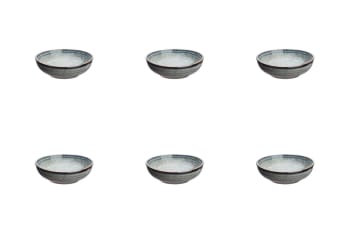 Reactiv - Lot de 6 petites assiettes en grès gris D10