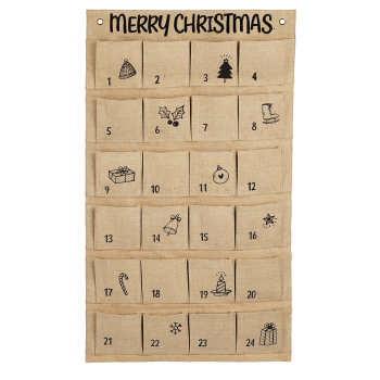 24 pegatinas navideñas hinchables - números de adviento CHIFFRES DE L'AVENT