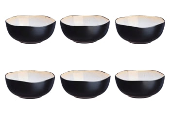 Bols WAS Germany X 6 Bols En Grès 0,75 L Vert Myrte H 50 Mm Diamètre