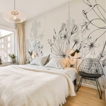 BCEOME Papel Tapiz Autoadhesivo 3D Con Hojas De Plantas Doradas 3D, Hojas De Palmera Sobre Fondo Negro, Papel De Pared Grande Para Dormitorio, Sala De Estar, Decoración Del Hogar (59 Pulgadas