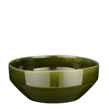 Rhea - Cuenco de cerámica verde d22,5