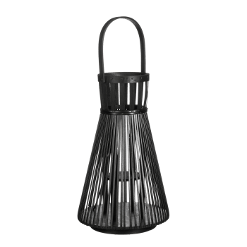 Cosmo - Farol de poliéster reciclado negro alt. 45