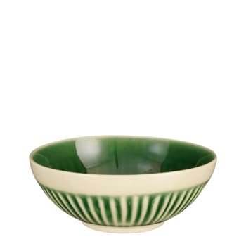 Elice - Bol en céramique vert D16,5