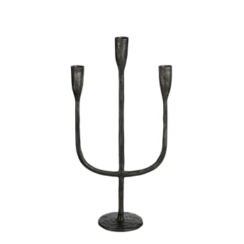 Stretto - Kerzenhalter aus schwarzem Aluminium H40,5