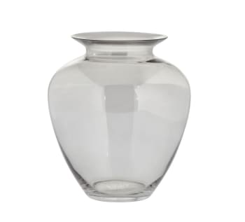 Vase en verre transparent H24