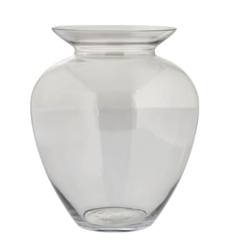 Vase en verre transparent H30