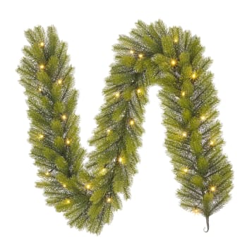 Ghirlanda Natalizia Luminosa 180cm - Con Luci LED, Pigne, Per Porte E Finestre, Batteria - Foto 8