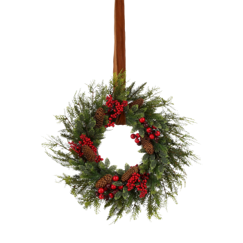 Wreath - Couronne de noël artificielle D50