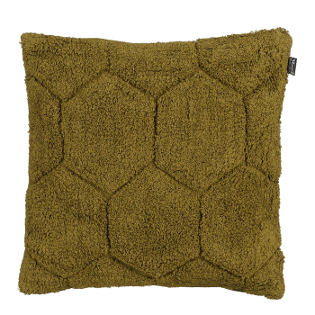 Jaimy - Cojín de algodón verde 45x45