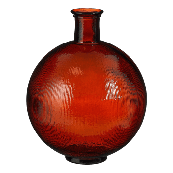 Firenza - Vaso bottiglia in vetro riciclato marrone scuro alt.42