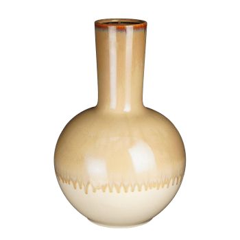 Holm - Vase aus creme Keramik H52