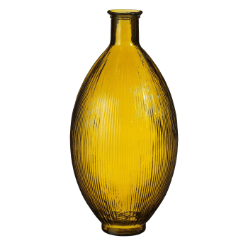 Firenza - Vase aus recyceltem ocker Glas H59