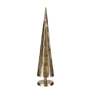 Cezar - Décoration sapin de noël aluminium doré H55