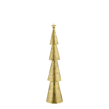 Künstlicher Weihnachtsbaum aus goldenem Metall 68