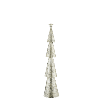 Künstlicher Weihnachtsbaum aus silbernem Metall 68