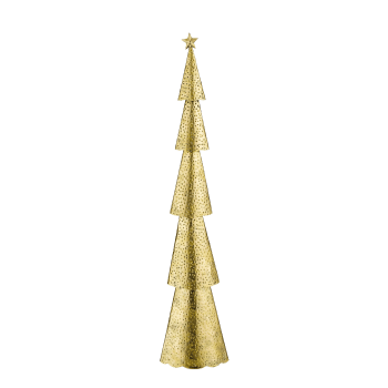 Künstlicher Weihnachtsbaum aus goldenem Metall 89,5